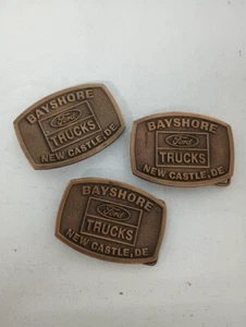 Bayshore Ford Trucks Belt Buckle Lot of 3 - Picture 1 of 4