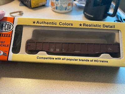 Con-Cor 0001-009026 HO  54 Ft Gondola Kit Data Only Boxcar Red  new in OB - Image 1 of 4