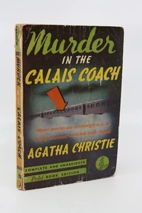 Murder In The Calais Coach by Agatha Christie 1941 Pocket Book 8th Printing - Picture 1 of 20