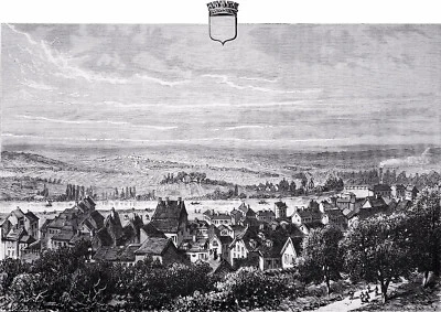 SARREGUEMINES et la MOSELLE au 19e siècle - Gravure du 19e siècle - Photo 1/2