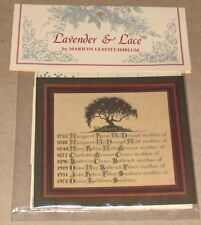 Lavender & Lace 38 Mother's Tree Counted Cross Stitch Pattern LL38 Genealogy