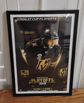 Плакат первой игры инаугурационных плей-офф Vegas Golden Knights — 4/11/2018 против Kings - Изображение 1 из 4