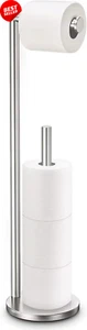 Free Standing Toilet Roll Holder Stainless Steel Anti-Rust Dispenser - Picture 1 of 12
