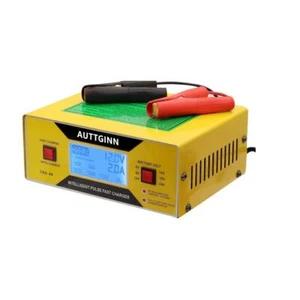 AUTTGINN 6/8/12/14/16/24V Battery Charger 0-10Amp Car Battery Charger - Picture 1 of 3