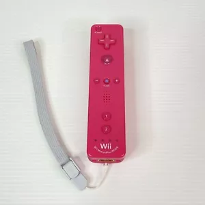 Like New Genuine Nintendo Wii U / Wii Motion Plus Pink Controller Remote Wiimote - Picture 1 of 2