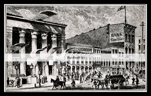BOWERY THEATRE 1863-rpt Atlantic Garden CHINATOWN NYC Bayard Canal St NY MATTIERT - Bild 1 von 1
