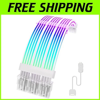 Transparent ABS RGB 8 Pin PCIE Cable for Luxurious PC Builds - Easy Installation - Image 1 of 4