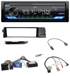 JVC Bluetooth DAB USB Lenkrad Autoradio für BMW 3er 01-07 E46 schwarz HQ - Bild 1 von 11