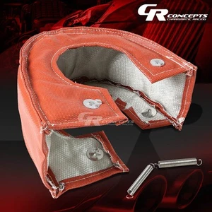 T6 GT40 TURBOCOMPRESOR ESCAPE ROJO ESCUDO TÉRMICO CUBIERTA MANTA - Imagen 1 de 4