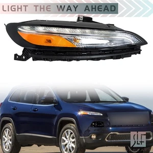 Faro halógeno para Jeep Cherokee 2014-2018 con LED DRL/balasto lado derecho - Imagen 1 de 16