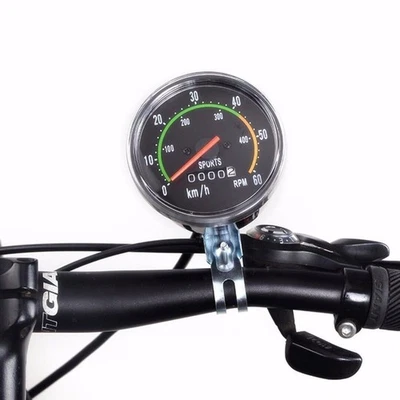 Bicycle Bike Speedometer Analog Mechanical Odometer Waterproof With Hardwar S9S9 - Image 1 of 4