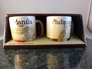 Starbucks Global Icon Manila Philippines Demitasse Espressotassen Tassen 3 oz Set - Bild 1 von 10