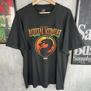 Vintage Mortal Kombat Single Stitch T Shirt XL Acclaim Entertainment Movie Game - Picture 1 of 11