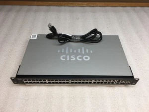 Cisco 52 Ports Rack Mountable Ethernet SFP Switch SG350-52-K9 With Rack Ears - Afbeelding 1 van 10
