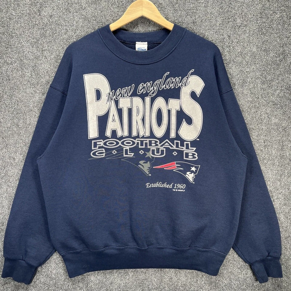 New England Patriots Football Club Sudadera Negra Cuello Redondo Unisex RM1222 Foto 1 de 1