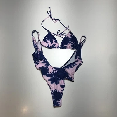 Conjunto de bikini push up halter de dos piezas para mujer traje de baño tanga brasileña talla M Foto 1 de 4