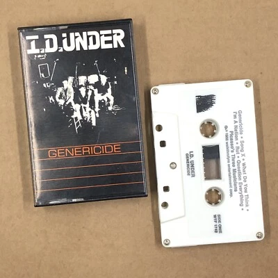 ID UNDER Cassette Tape 80s Punk Hardcore GENERICIDE UNDERGROUND WALKTHRUFYRE - Image 1 of 4