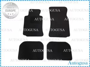 NEW LHD FULL SET BMW E38 94-01 BLACK TAILORED CAR FLOOR MATS VELOUR AUTO CARPETS - Picture 1 of 5