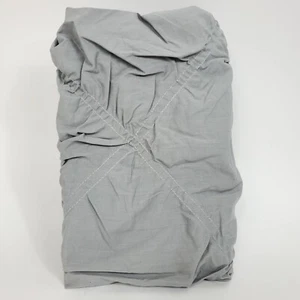 Pottery Barn Teen Ruched Diamond Organic Sham, Standard, Light Gray, Free Ship! - Picture 1 of 4