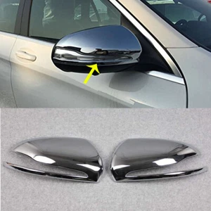Chrome Rearview Mirror Cover Trim Decor Fits Mercedes-Benz GLC-Class / Coupe AMG - Picture 1 of 8