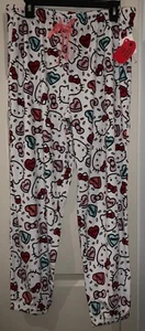 NWT Hello Kitty by Sanrio Valentine's Hearts Women's XL Lounge Pant PJ's - Picture 1 of 2