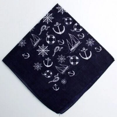 Bufandas Cuadradas Paisley Graffiti Algodón Ancla Bandana Unisex Accesorios Juego de 1 pieza Foto 1 de 4