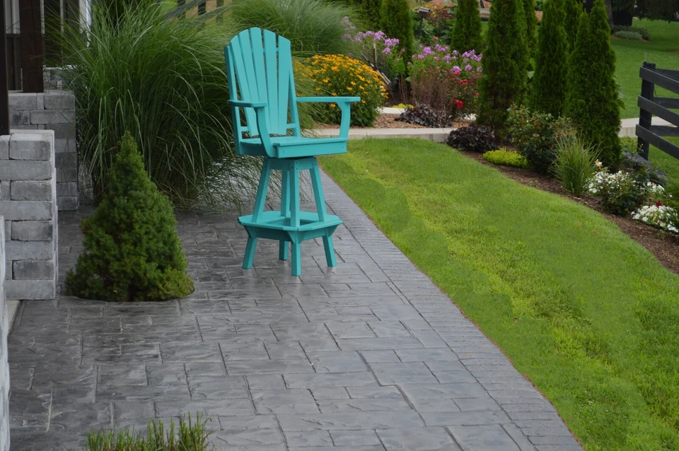 Silla de Bar Giratoria Adirondack con Brazos - Varios Colores - Amish Hecha en EE. UU. Foto 1 de 1