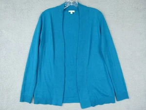 Talbots Womens Petites Size P Blue Longsleeve Open Front Cardigan - Bild 1 von 5
