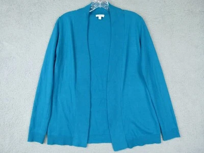 Talbots Womens Petites Size P Blue Longsleeve Open Front Cardigan - Image 1 of 4