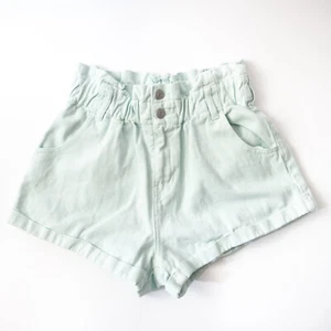 PacSun Mint Green High Waist Rolled Cuff Mom Shorts M - Picture 1 of 11