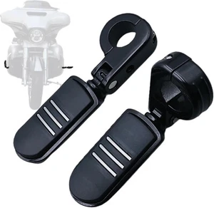 1-1/4" 1.25" Motorcycle Highway Crash Bar Foot Pegs Fit For Harley Touring, etc. - Picture 1 of 6