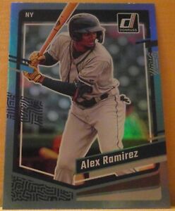2023 Donruss Baseball Alex Ramirez Carolina Holo Blue Parallel New York Mets