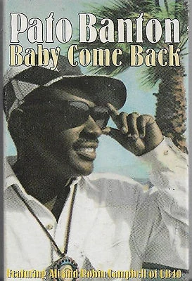 Pato Banton ‎Baby Come Back CASSETTE SINGLE With Ali & Robin Campbell UB40   - Image 1 of 3
