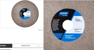 60% Off 2 Each Norton 88285 Gemini 8"x1"x1" 60/80 Medium Pedestal Bench Wheel - Picture 1 of 1