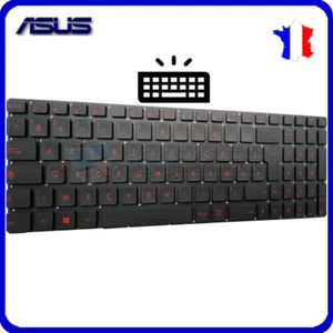 Original französische Tastatur für Asus ROG GL752 GL752V GL752VW schwarz hintergrundbeleuchtet - Bild 1 von 1