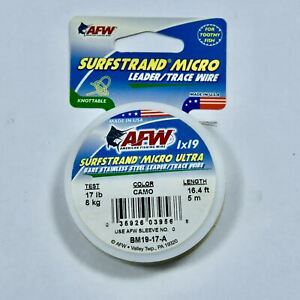 AFW American Fishing Wire Surfstrand Stainless Steel 1x19 Line Choose Your Size