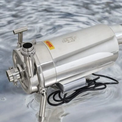 Bomba centrífuga sanitaria de grado alimenticio 304 220 V bomba líquida de agua y leche Foto 1 de 4