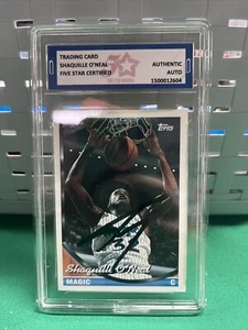 Shaquille O'Neal #181 Orlando Magic HOF 2nd Year 1993 Topps AUTHENTIC AUTOGRAPH - Picture 1 of 5