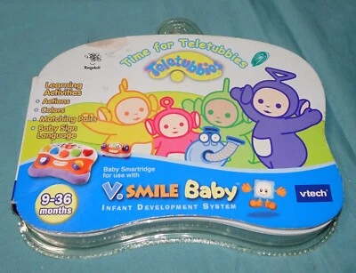 NEW Teletubbies Time for Teletubbies Vtech V.Smile Baby Game Cartridge Learning - Image 1 of 4