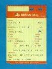 British Rail Portis Ticket  Bre Single   Leeds To Burnley Via Halifax   1994