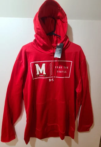 2XL - Under Armour University of Maryland Terrapins TERPS Hoodie Sweatshirt XXL Cover