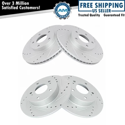 Kit de rotor de rendimiento de freno de disco delantero y trasero para Infiniti I35 Nissan Máxima Foto 1 de 4