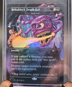 Beholder's Death Ray - Snuff Out (Rainbow Foil) Secret Lair MTG Foil Near Mint  - Bild 1 von 2