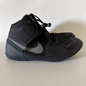 Nike Mens Size 9 Fury Wrestling Shoes Black/Dark Grey AO2416-010 NEW - Picture 1 of 9