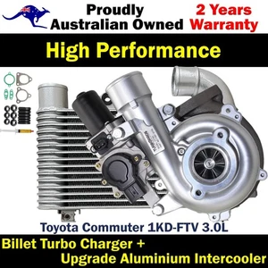 Upgrade Billet Turbo Charger+64mm Intercooler For Toyota Commuter 1KD-FTV 3.0L - Picture 1 of 11