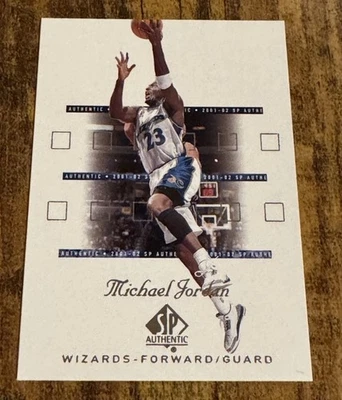 MICHAEL JORDAN 2001 UPPER DECK SP AUTHENTIC 90 BULLS WIZARDS NBA CHAMPION HOF GO - Image 1 of 2