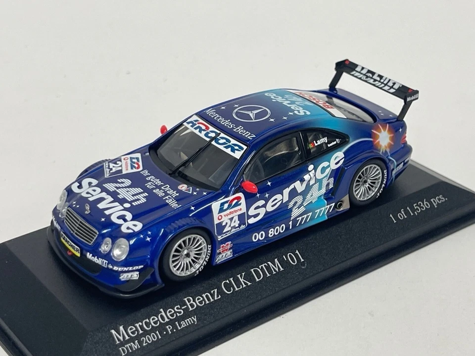1/43 MERCEDES BENZ CLK TEAM ROSBERG #24 DTM 2001 LAMY MINICHAMPS 400013724 - Immagine 1 di 1