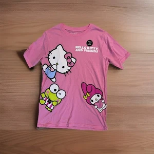 Hello Kitty And Friends Shirt Pink Front And Back Design Sanrio Childrens XL - Picture 1 of 3