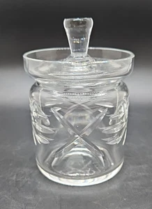 Maceta Richardson Cristal Tapa con Tapa con Diseño X Firmado - Imagen 1 de 8