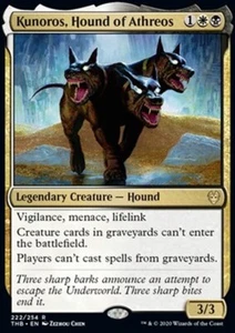 MRM ENGLISH Kounoros, chien d'Athr�os - Kunoros, Hound of Athreos MTG magic THB - Imagen 1 de 1